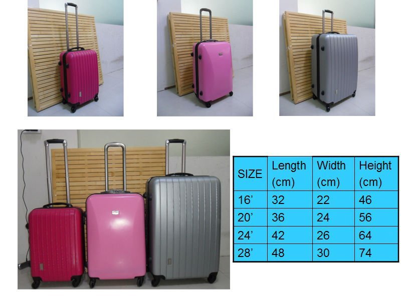 ABS hot sale corner series lock travel trolley case luggage bag