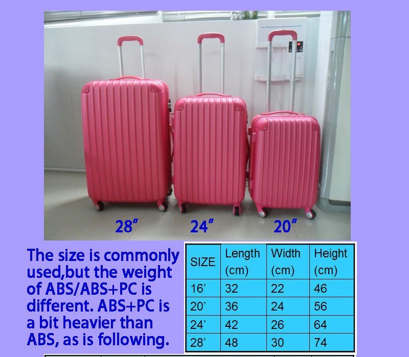 ABS 3 pcs set eminent zipper rotary wheel colorful kids travel trolley latest carry on factory beautiful boy suitcase