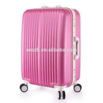 ABS zipper airport hard shell carry on luggage