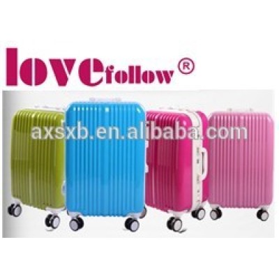 aluminum frame fancy travel luggage case set
