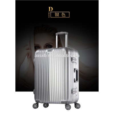 Lovefollow 2015 new desgin ABS PC aluminum frame trolley luggage suitcase