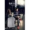 2015 fashion aluminum deep frame aluminum trolley luggage suitcase