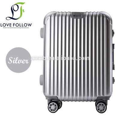 Lovefollow hotsale ABS PC Aluminum Frame hard shell trolley case