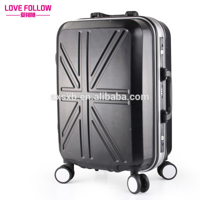 aluminum frame ABS PC luggage trolley for airport