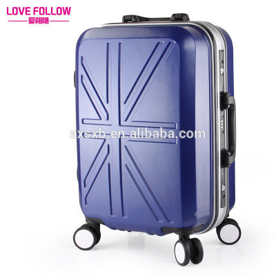 ABS PC aluminum frame china factory luggage trolley for hotel