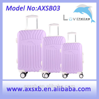 ABS 3 piece waterproof trolley tag strap luggage