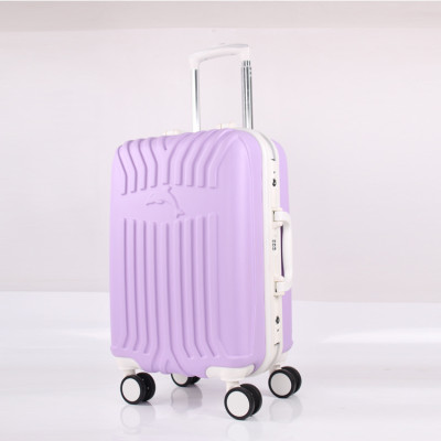 ABS travel trolley luggage bags with built in clothes rack