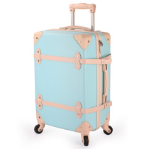 factory price ABS zipper trolley suitcase case