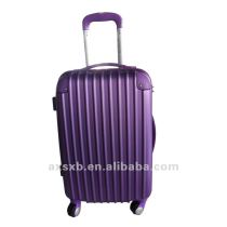 ABS easy carry fashion purple travel trolley luggage case box suitcase