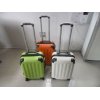 ABS 3 pcs set eminent zipper rotary wheel colorful kids travel trolley latest carry on travel trolley bag