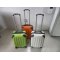 ABS 3 pcs set eminent zipper rotary wheel colorful kids travel trolley latest carry on travel trolley bag