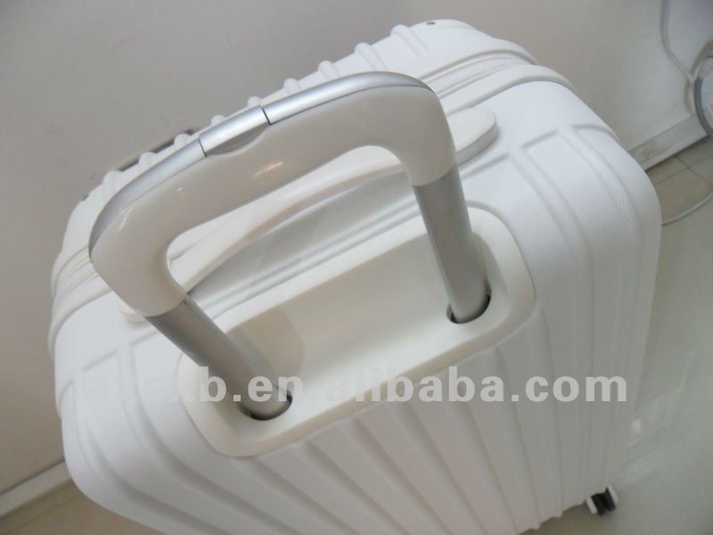 ABS white hot sale business travel trolley suitcase luggage