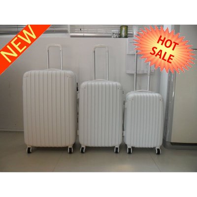 ABS white match color corner series travel trolley luggage