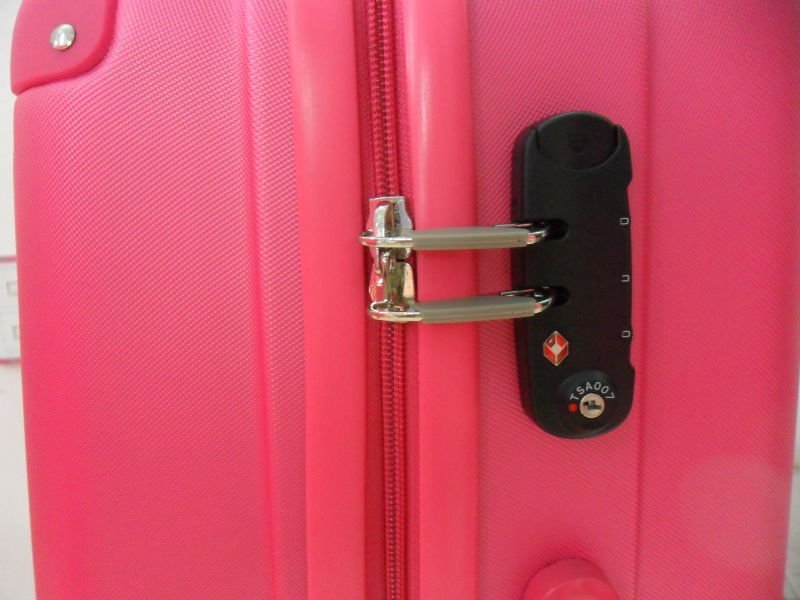 ABS hot sale pink corner series travel trolley travel case box luggage bag