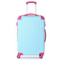 ABS zipper one travel suitcase