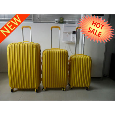 ABS 3 pcs set eminent aircraft airplane airport 2 zippers wheel waterproof plastic cute travel trolley drawbar luggage