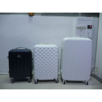 ABS 3 pcs set eminent aircraft airplane airport 2 zippers wheel waterproof plastic cute travel trolley drawbar bag