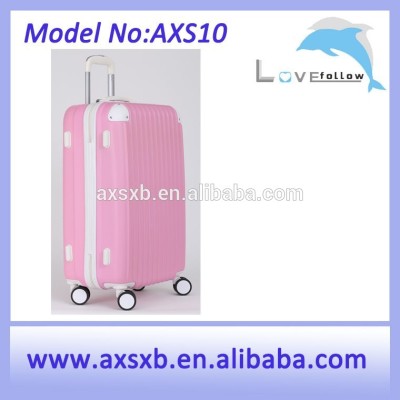 shaped ABS luggage , luggage tag with insert, personalized trolley luggage