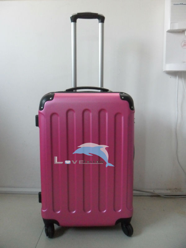 wine red simple design luggage set 2014 best sold luggage set 2014 most favorite design luggage set