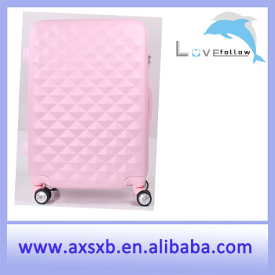 light pink airplane wheel travel trolley luggage set spinner luggage set carry-on luggage set