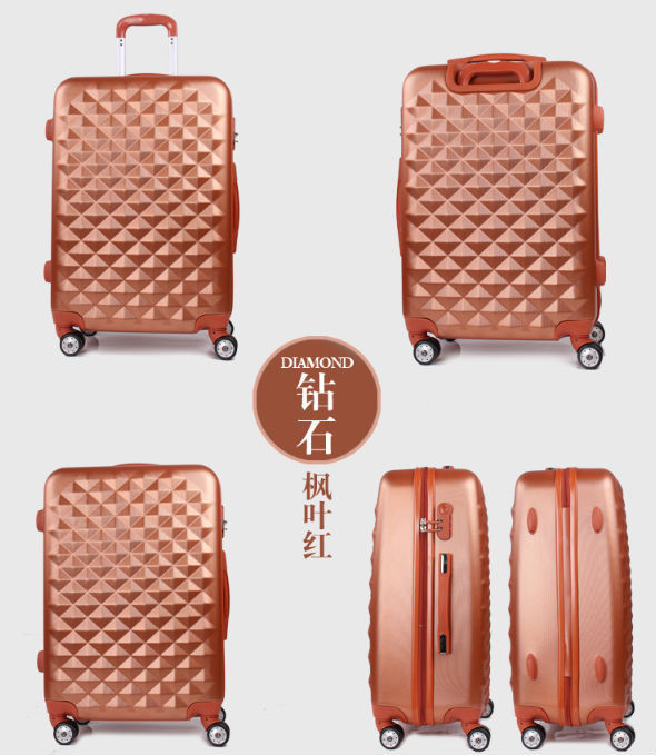 light pink airplane wheel travel trolley luggage set spinner luggage set carry-on luggage set