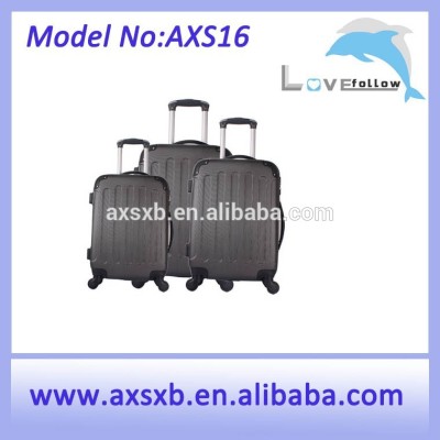 2016 fashionable ABS suitcase, boy luggage case, best trolley luggage suitcase love follows you forever