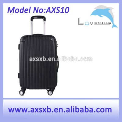 2016 2 zipper luggage, fashionable plastic luggage, trolley case