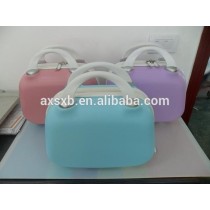 ABS plastic 2015 new style women print makeup case luggage bag