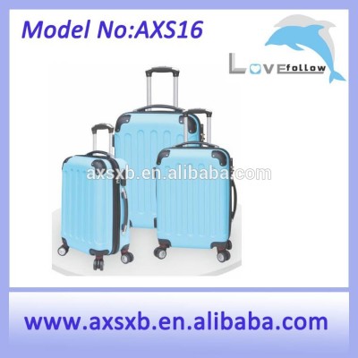 2016 fashionable ABS luggage trolley boy luggage bag love follows you primark luggage