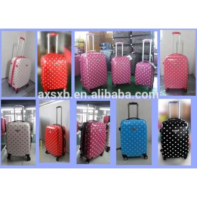 2016 fashionable luggage bright color colorful hand trolley suitcase trolley parts 20 inch trolley suitcase