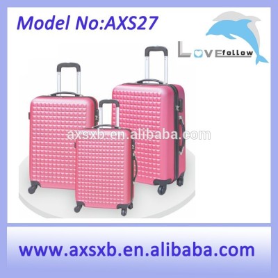 custom design luggage,ABS trolley travel luggage,beautiful fashion desiner luggage
