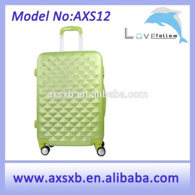 2015 fashion ABS trolley case aluminum case colorful luggage bag