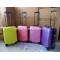 2015 fashionable hard plastic carrying luggage case professional cosmetic trolley suitcases---love follows you