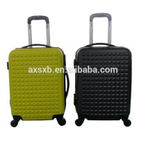 ABS 2 pcs set eminent trolley abs aluminum trolley case abs spinner trolley case