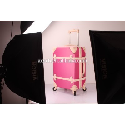 ABS+PC hard abs trolley case aluminum make up trolley case