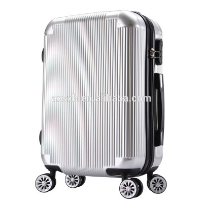 ABS PC aircraft wheels zipper trolley travel suitcase