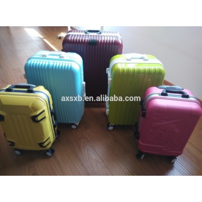 new design/abs pc luggage/cheap abs luggage/ unique travel luggage/pc printing luggage