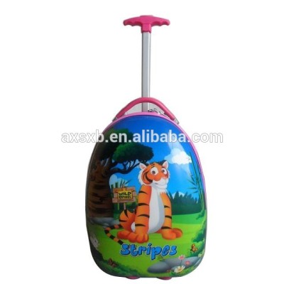 2015 ABS+PC 3 pcs kids hard shell luggage cute trolley hard case luggage colorful hard shell luggage