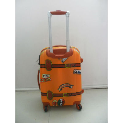 ABS zipper hard shell airport luggage bag set
