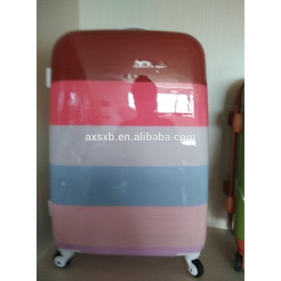pc printing trolley luggage bag case with four wheels
