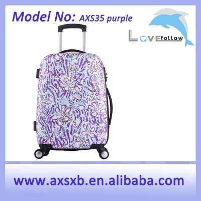 AXS35 zipper pc airport design your own suitcase