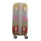 ABS PC zipper combination lock eminent funny trolley suitcase
