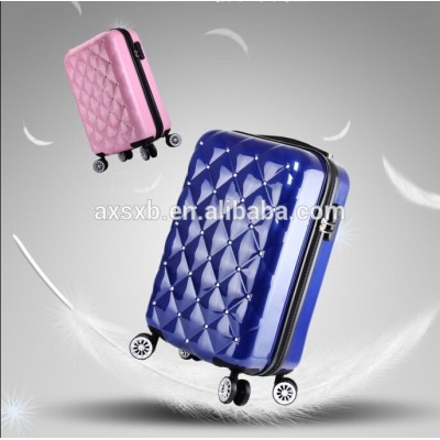 2016 cheap hard shell luggage ABS trolley case---Love follows you