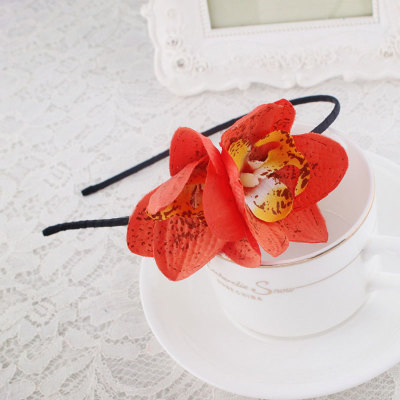 Colorful orchid flower hair band uk wholesale