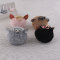 High quality colors soft ear rabbit fur ball keychain wholesale
