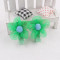 Handicraft organza mini button flower hair clip set for kids ornaments