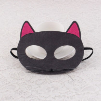 Handmade cheshire puss in boots kids kitty cute felt cat masquerade party mask