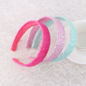 Colors girl glitter hair band with three color