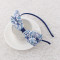 Custom floral cotton bow alice band for child