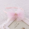 Pretty pink girl veil bow hair band supplier